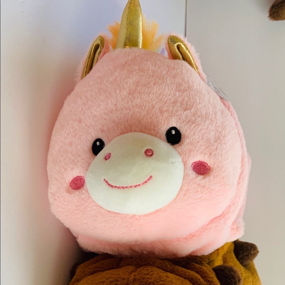 Reversible animal plush set of 2 separate plush